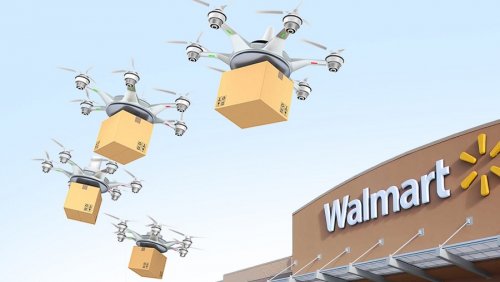 Walmart запатентовала систему коммуникации дронов на блокчейне