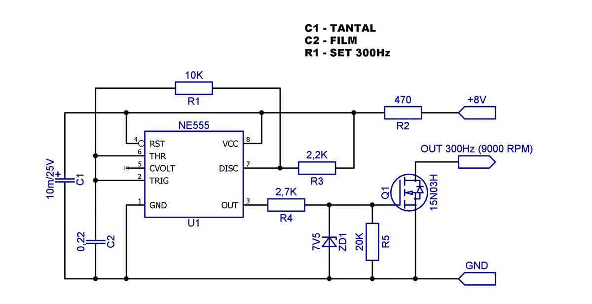 Шим контроллер на ne555 схема
