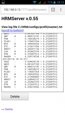 HRMonitor + HRMServer