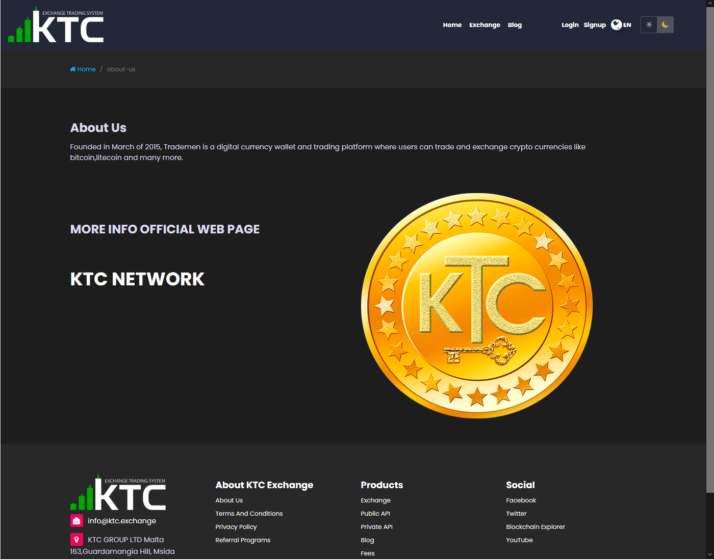 ktc.exchange KTCEXCHANGE Официальная биржа KTCCOIN - Хайпы ...