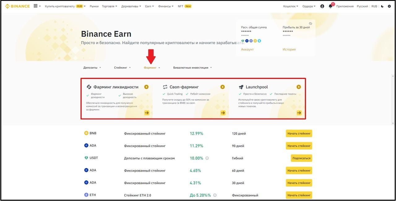 Binance Earn            