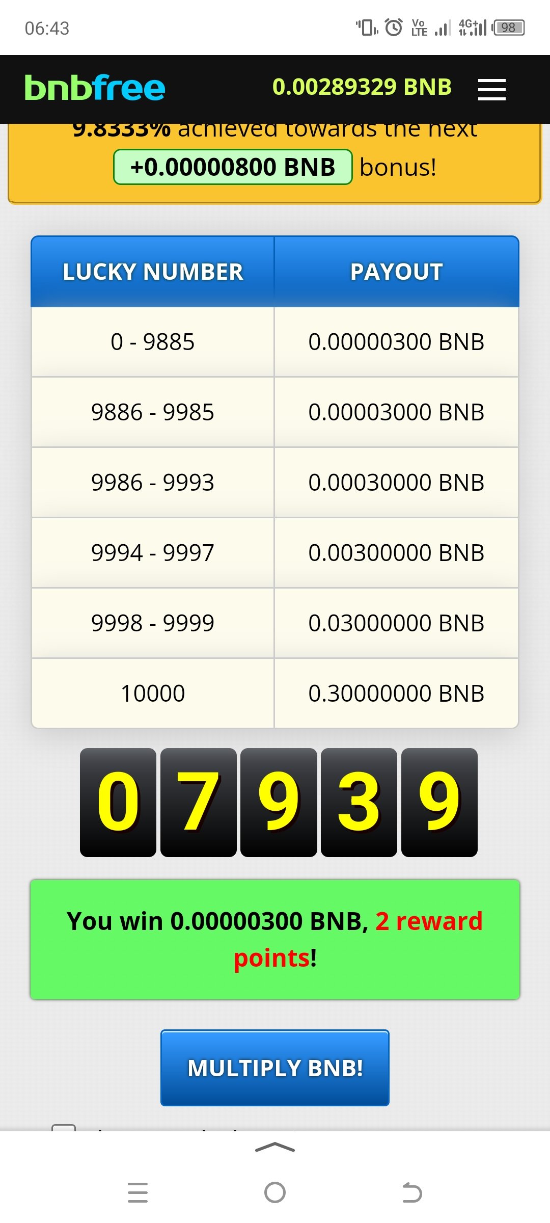 bnbfree.in НОВЫЙ КРАН BNB каждый час от 800 сат BNB. вывод прямой и FP.  движок Freebitcoin. - Страница 5 - Краны, раздачи, фаусеты - Биткоин форум